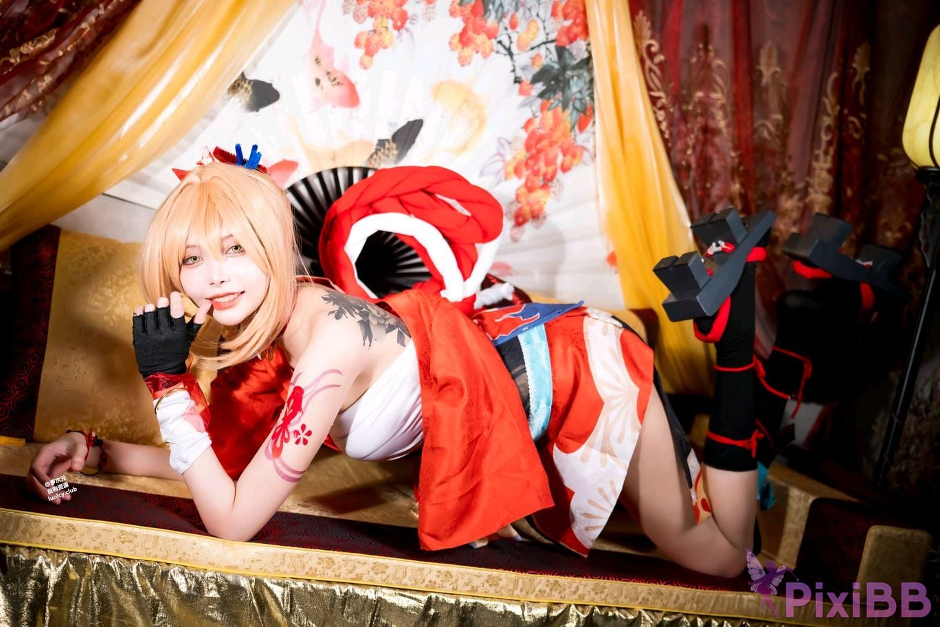 Cosplayer Haruka Yunxi Goldfish fireworks tonight viewing PixiBB.COM 068