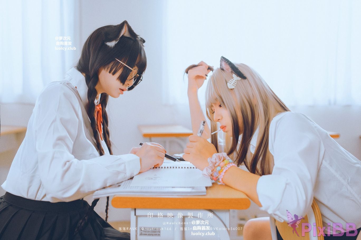 Cosplayer Luoluo Raku 8K Cos cat story PixiBB.COM 022