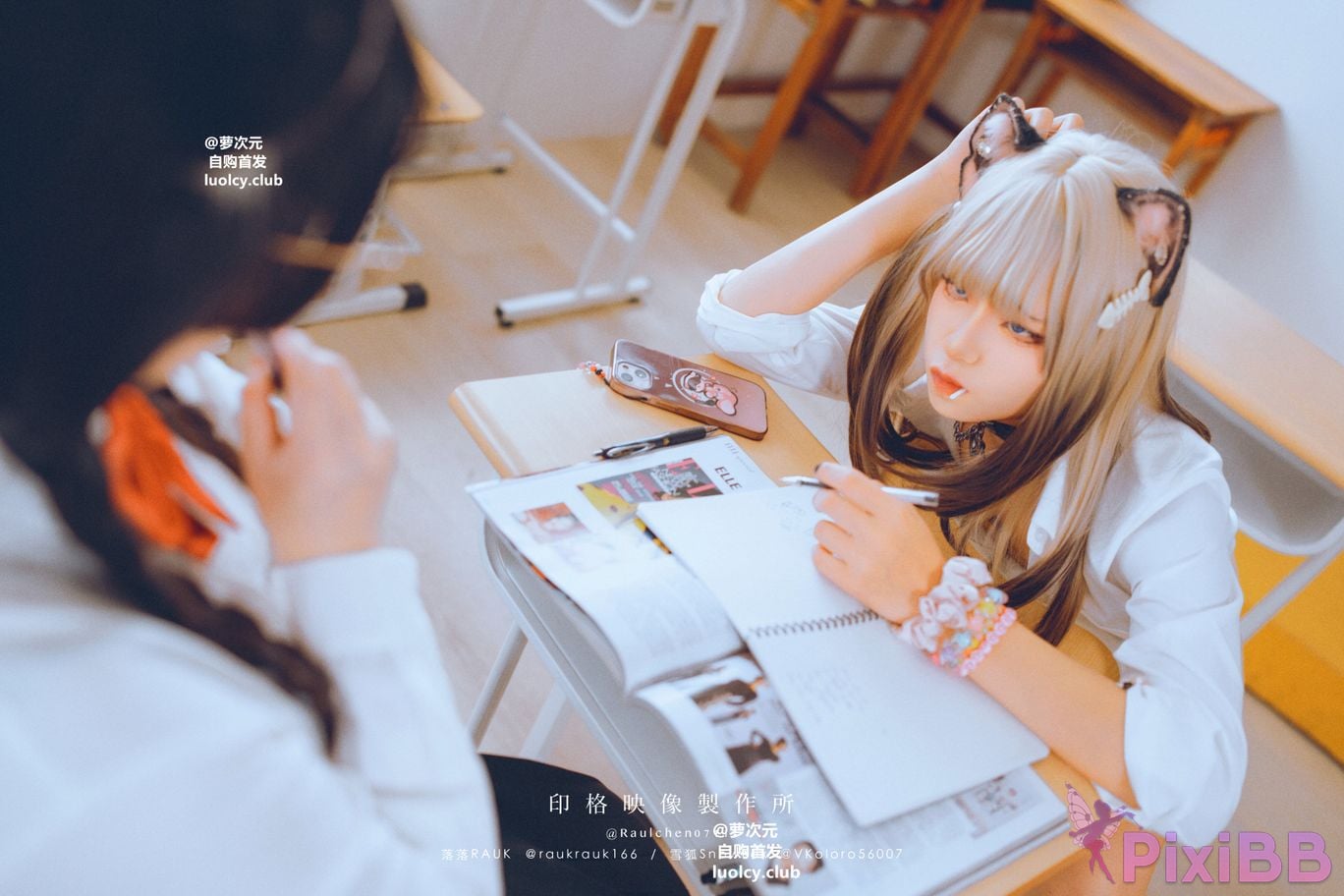Cosplayer Luoluo Raku 8K Cos cat story PixiBB.COM 029