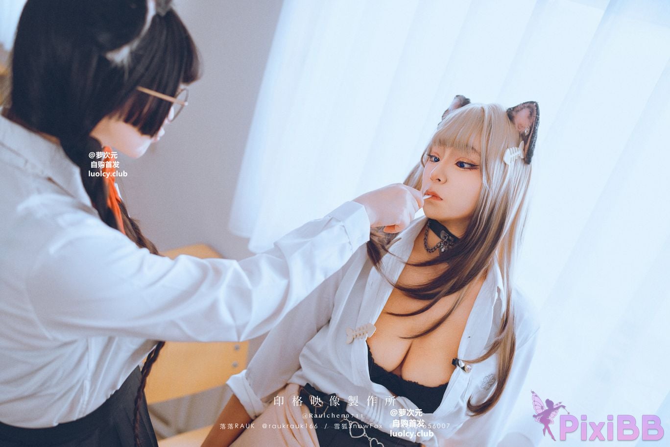 Cosplayer Luoluo Raku 8K Cos cat story PixiBB.COM 035