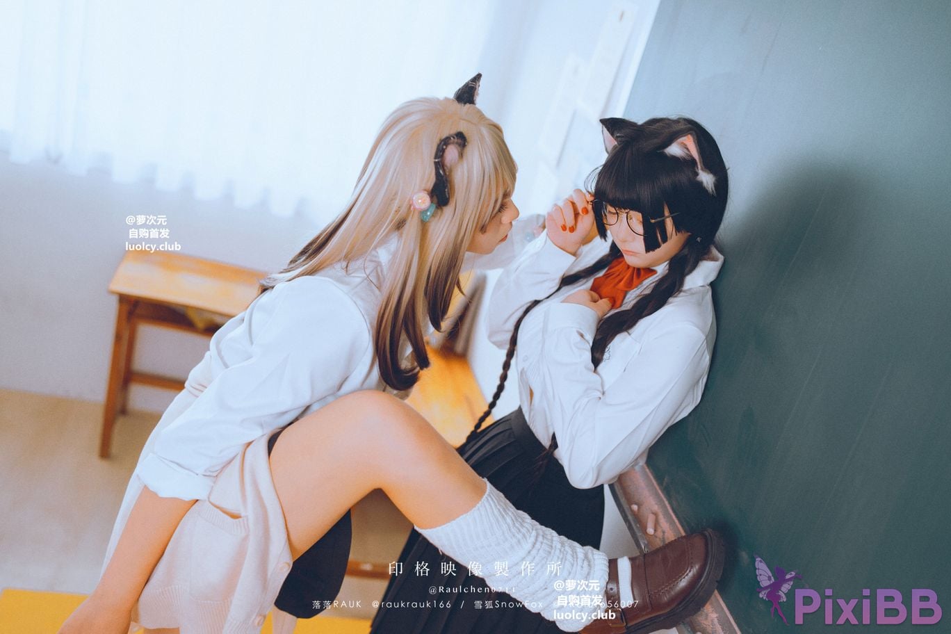 Cosplayer Luoluo Raku 8K Cos cat story PixiBB.COM 038