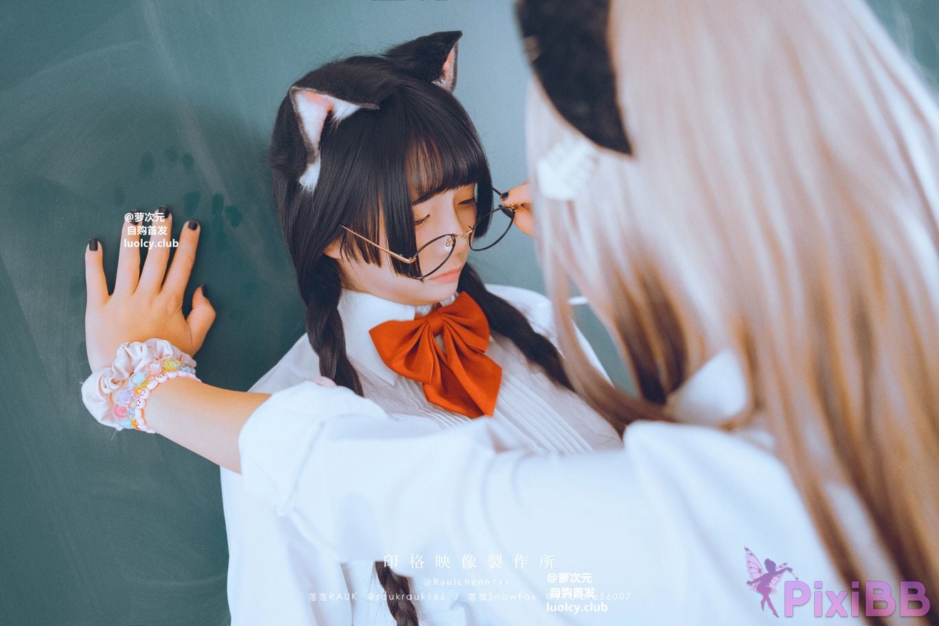 Cosplayer Luoluo Raku 8K Cos cat story PixiBB.COM 039