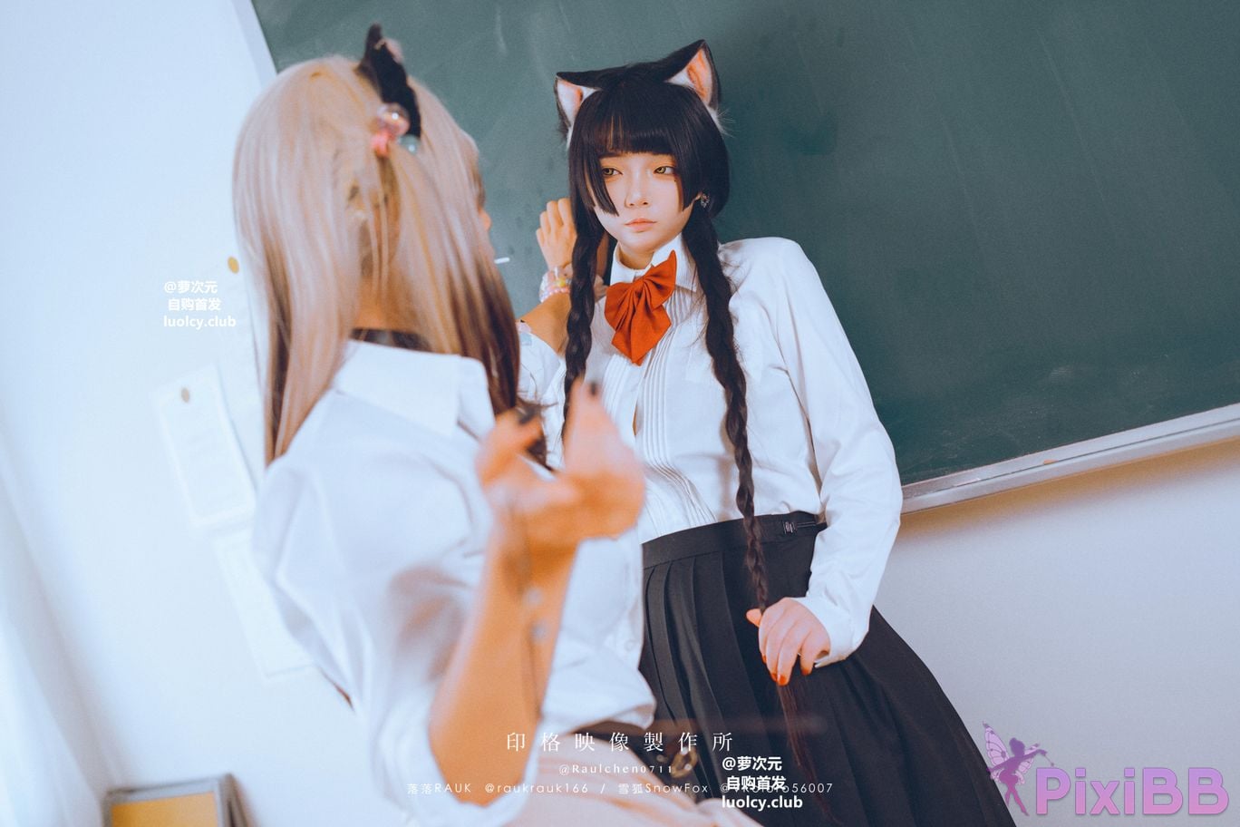 Cosplayer Luoluo Raku 8K Cos cat story PixiBB.COM 040
