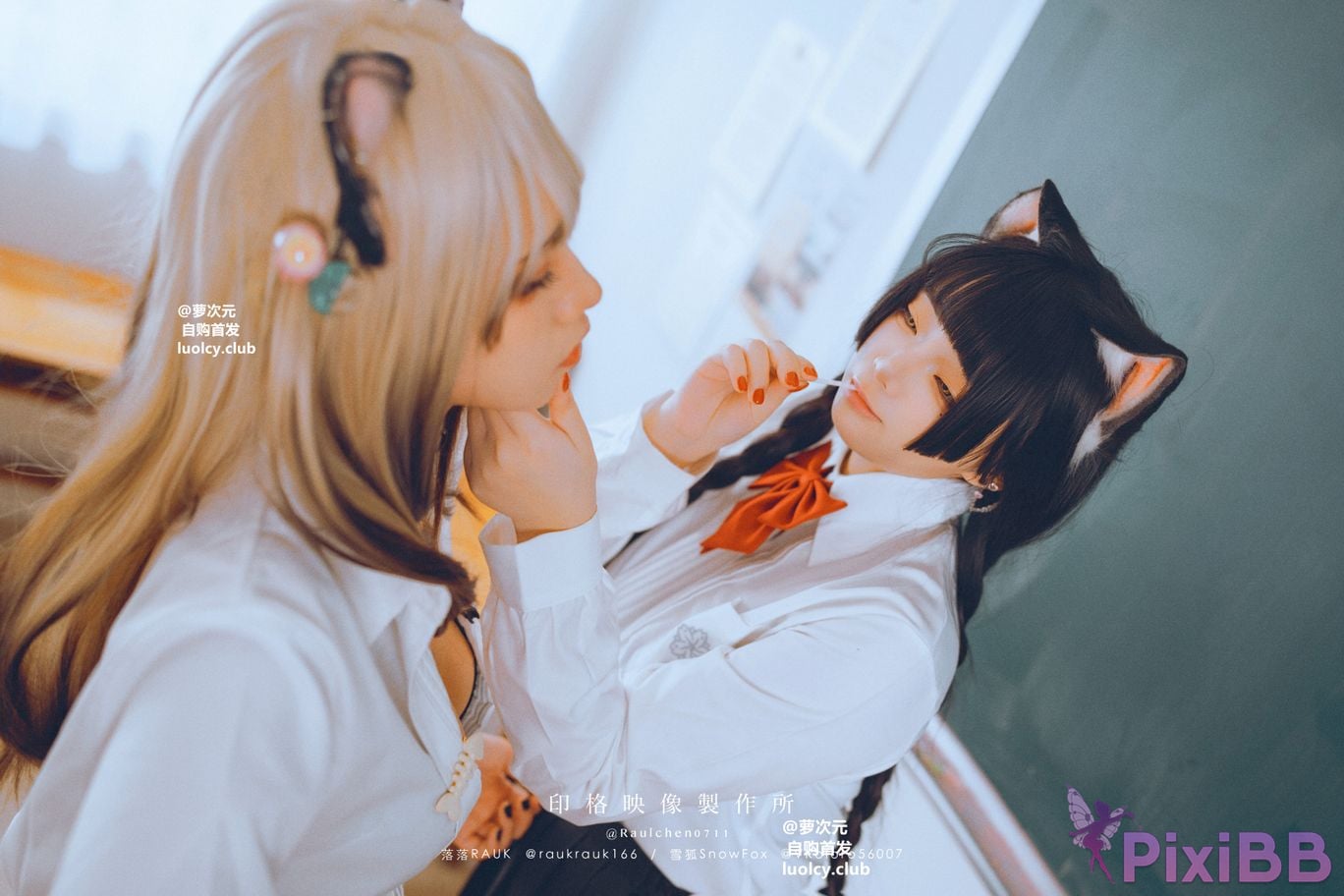 Cosplayer Luoluo Raku 8K Cos cat story PixiBB.COM 042