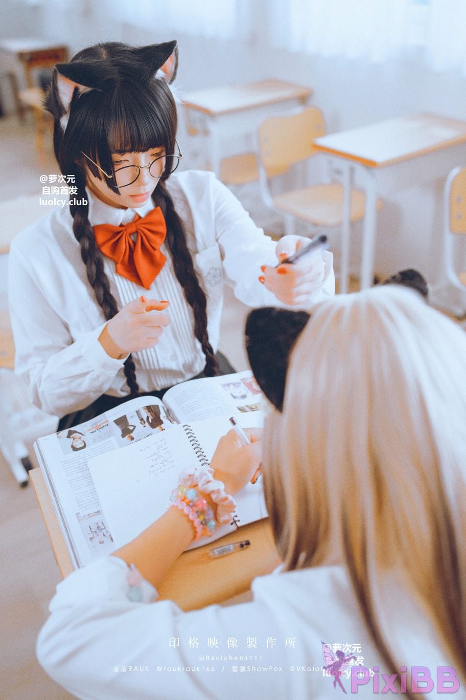 Cosplayer Luoluo Raku 8K Cos cat story PixiBB.COM 070