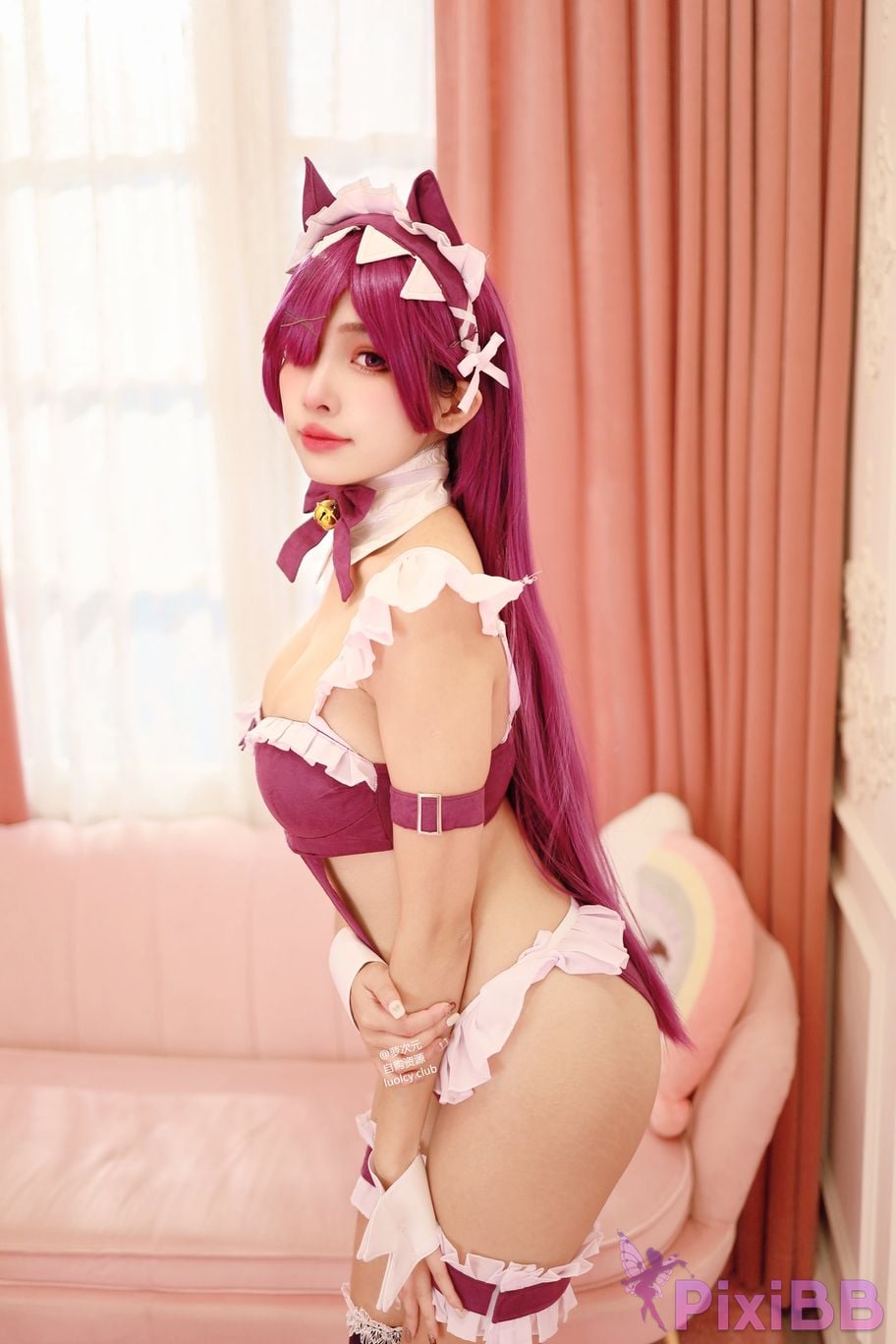 Cosplayer Mumu Momo 4K cat maid Neko PixiBB.COM 001