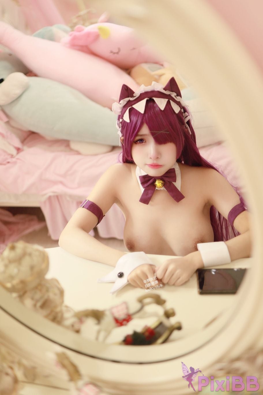 Cosplayer Mumu Momo 4K cat maid Neko PixiBB.COM 007