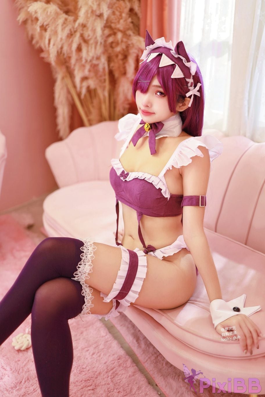 Cosplayer Mumu Momo 4K cat maid Neko PixiBB.COM 028