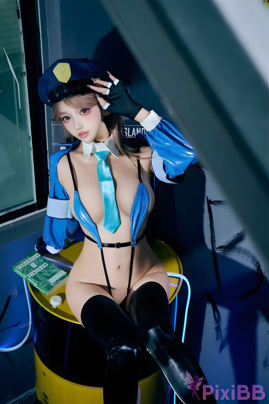 Cosplayer Expired rice noodles policewoman PixiBB.COM 047