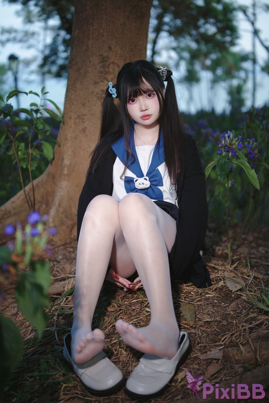 Cosplayer Lausanne w Yi Zi Sangzi double ponytail jk PixiBB.COM 003