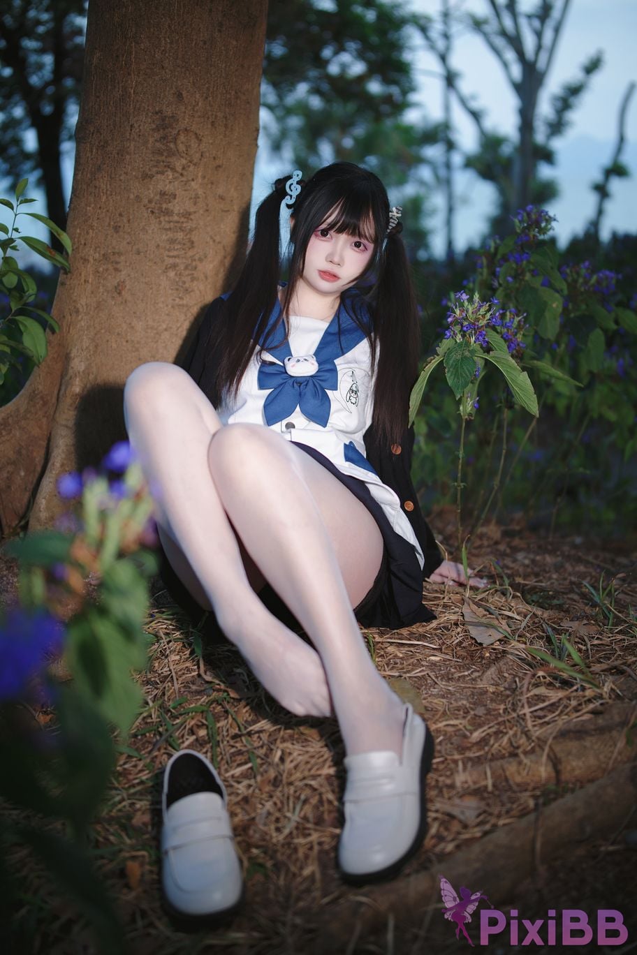 Cosplayer Lausanne w Yi Zi Sangzi double ponytail jk PixiBB.COM 008