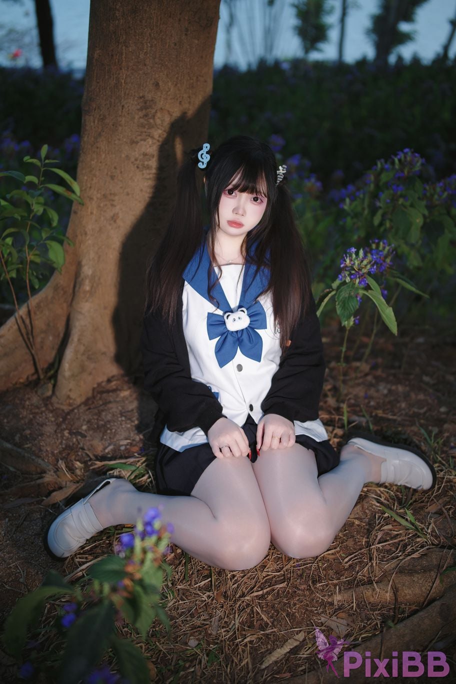 Cosplayer Lausanne w Yi Zi Sangzi double ponytail jk PixiBB.COM 010