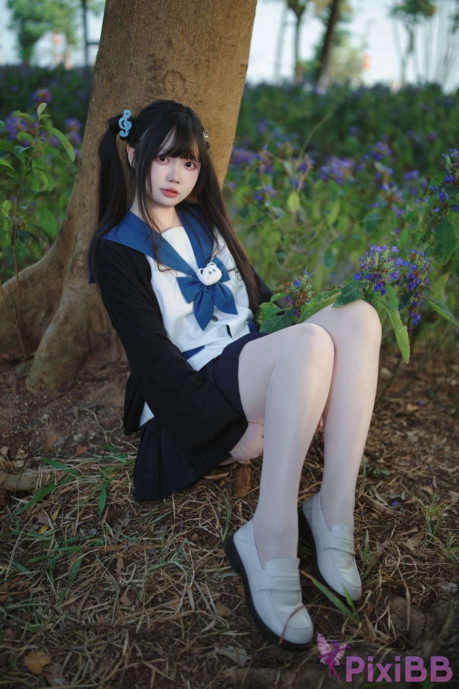 Cosplayer Lausanne w Yi Zi Sangzi double ponytail jk PixiBB.COM 012