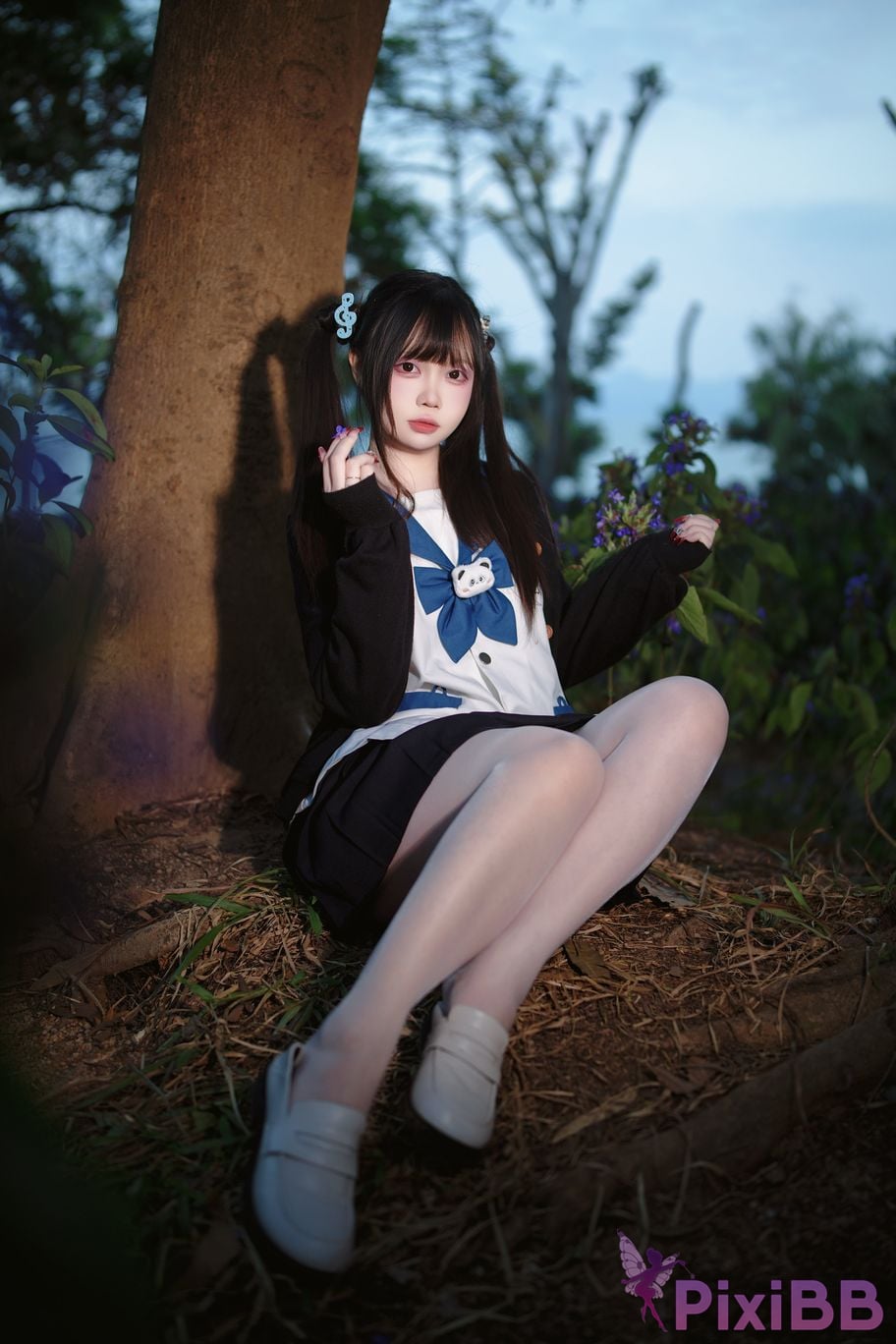 Cosplayer Lausanne w Yi Zi Sangzi double ponytail jk PixiBB.COM 014