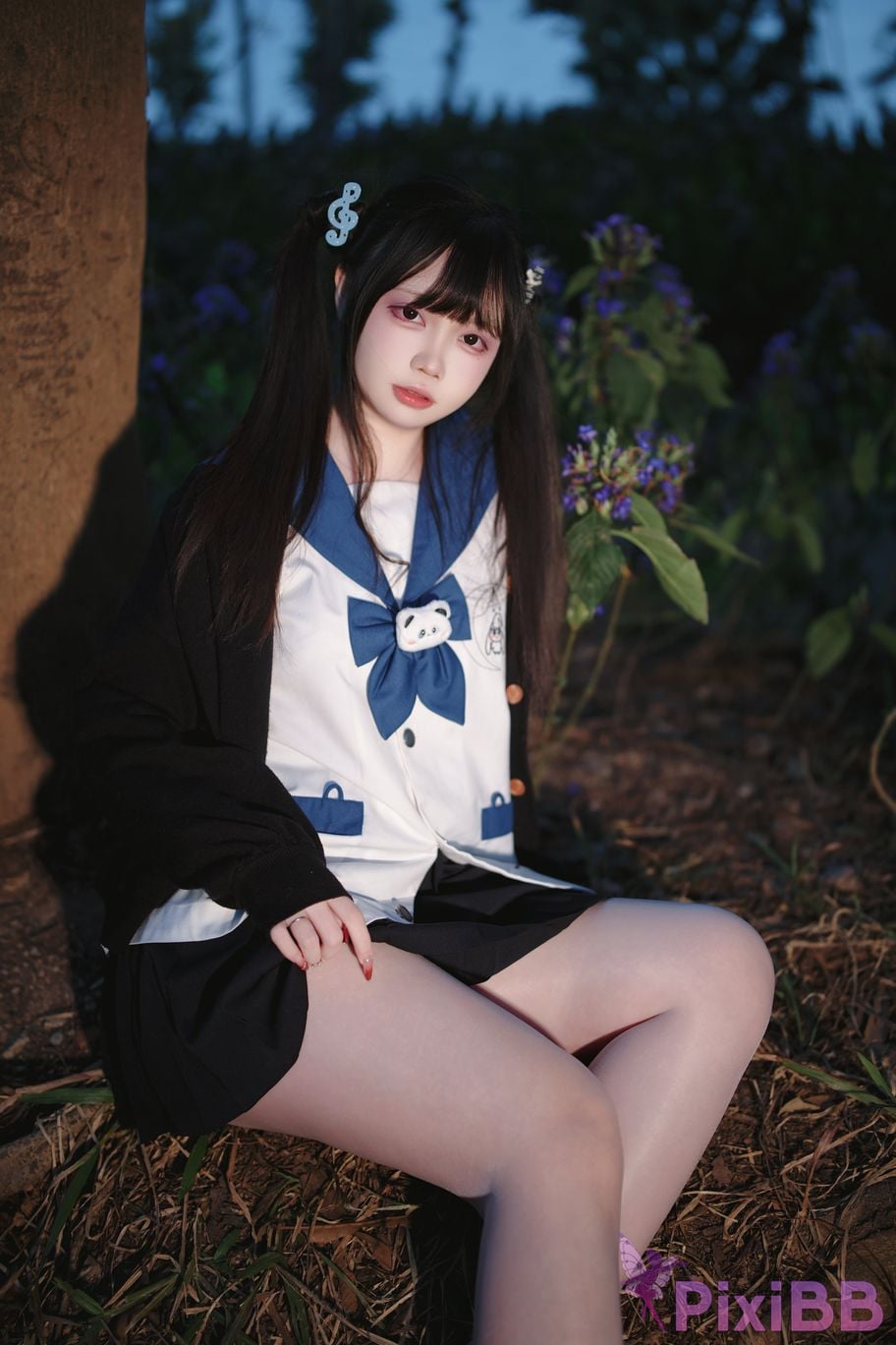 Cosplayer Lausanne w Yi Zi Sangzi double ponytail jk PixiBB.COM 016