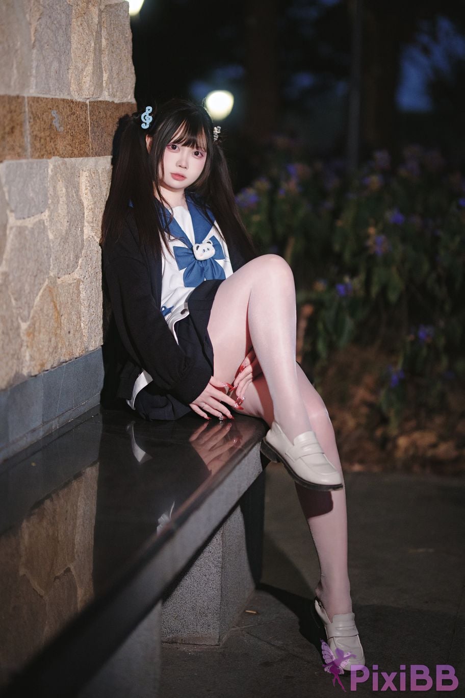 Cosplayer Lausanne w Yi Zi Sangzi double ponytail jk PixiBB.COM 017