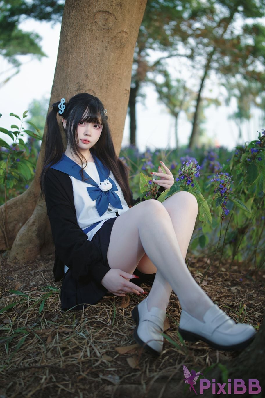 Cosplayer Lausanne w Yi Zi Sangzi double ponytail jk PixiBB.COM 027