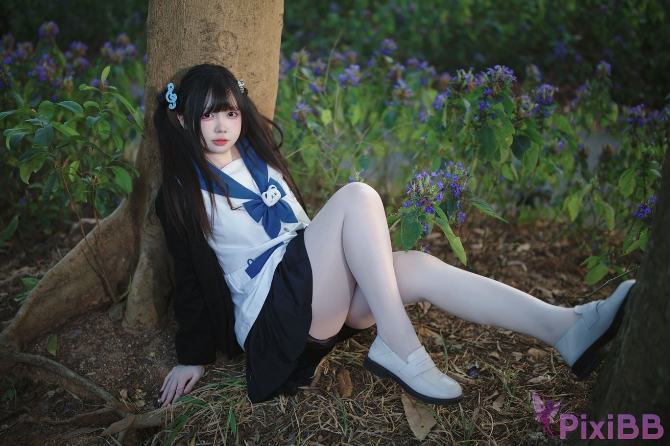 Cosplayer Lausanne w Yi Zi Sangzi double ponytail jk PixiBB.COM 028
