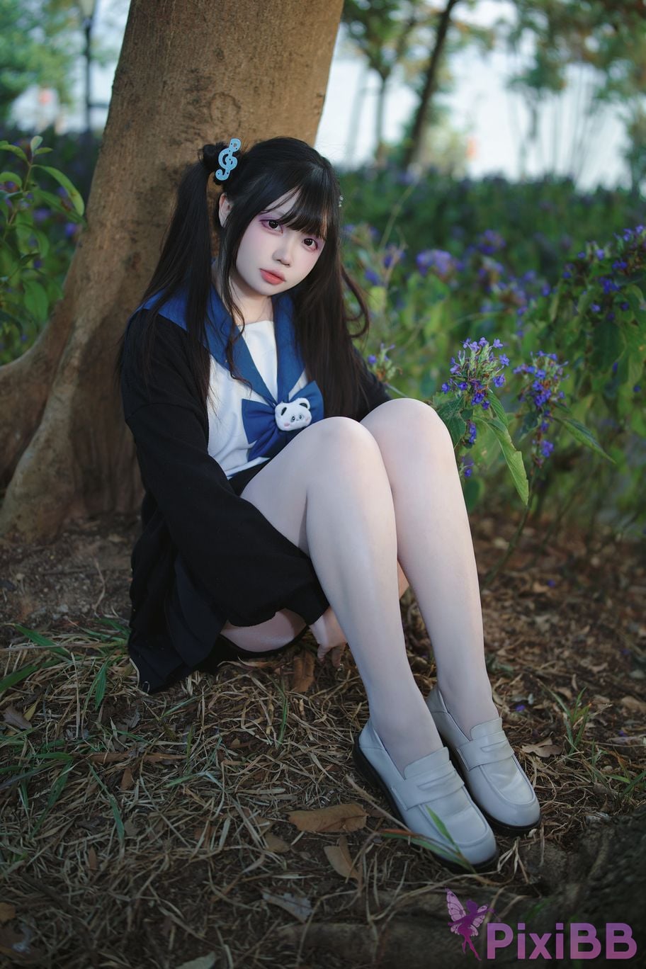 Cosplayer Lausanne w Yi Zi Sangzi double ponytail jk PixiBB.COM 029
