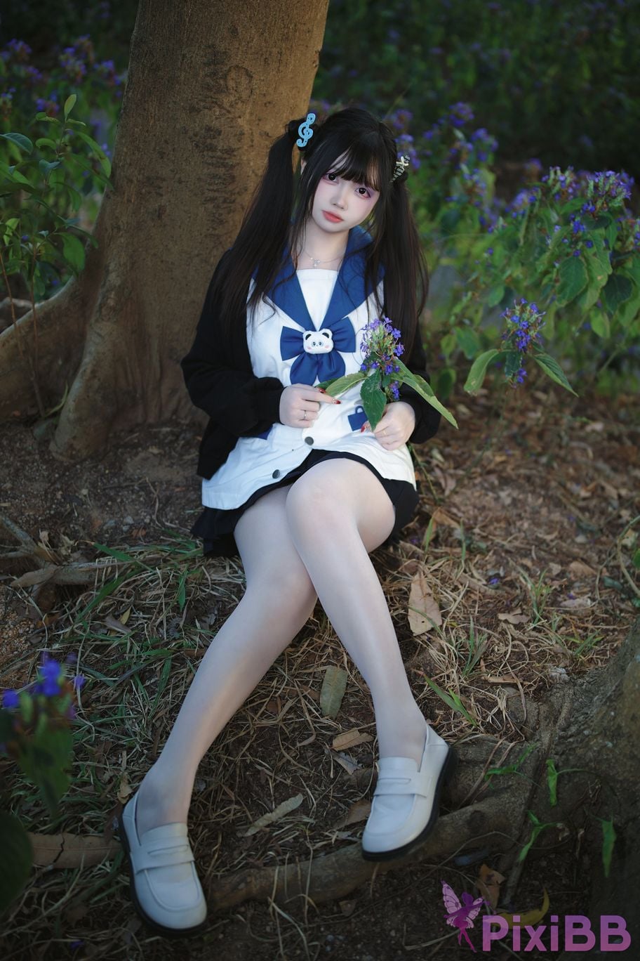 Cosplayer Lausanne w Yi Zi Sangzi double ponytail jk PixiBB.COM 030
