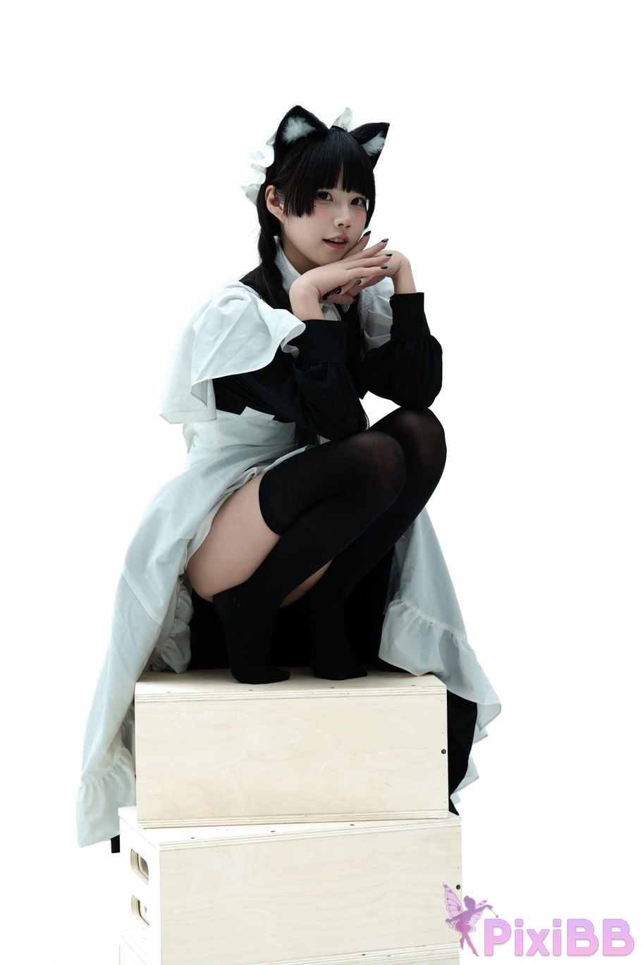 Cosplayer Shimizu Nagi maid illustrated book PixiBB.COM 057