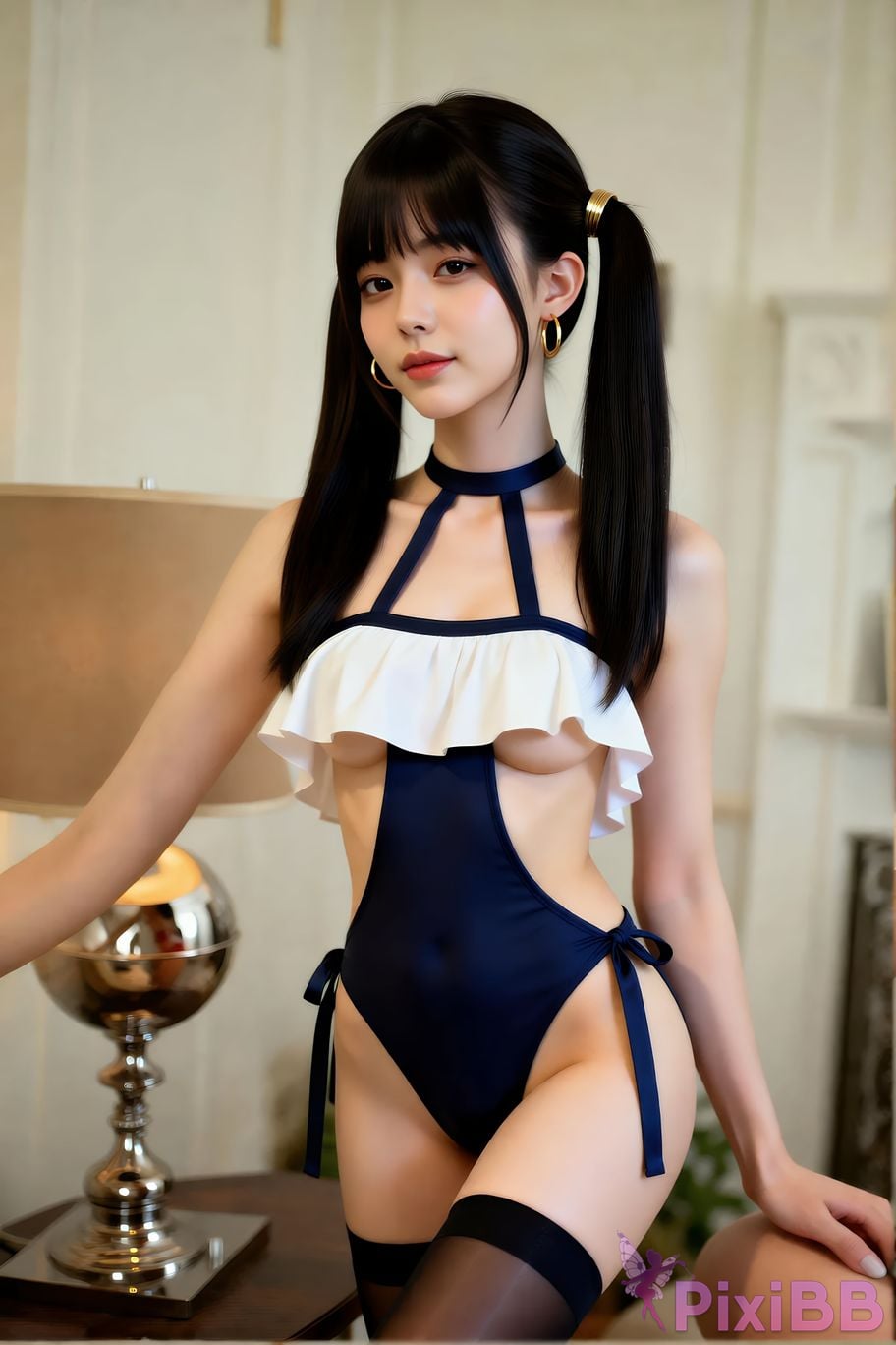 AIGirl pomelo sasa Black silk stockings PixiBB.COM 064