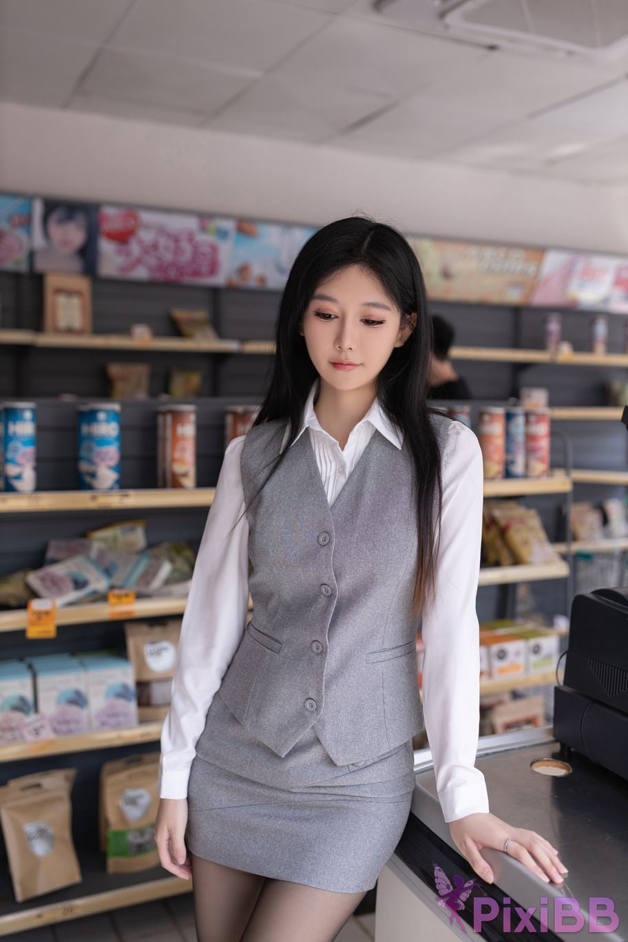 No watermark for in app purchases Xie Xiaoan XIUREN model Convenient store new star PixiBB.COM 010