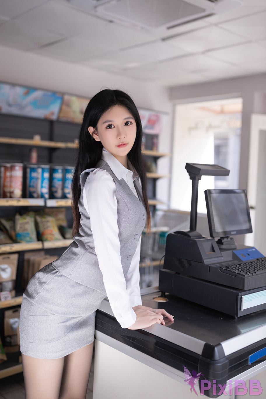 No watermark for in app purchases Xie Xiaoan XIUREN model Convenient store new star PixiBB.COM 011