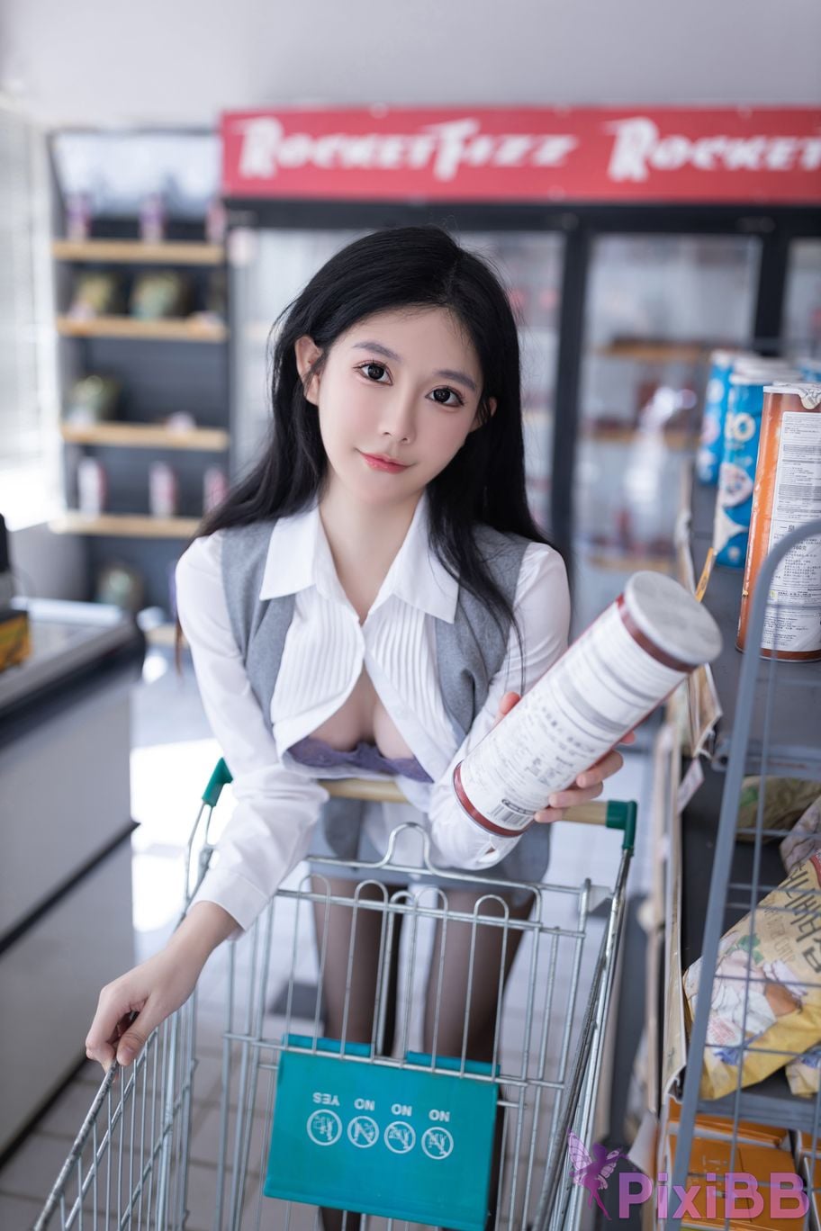 No watermark for in app purchases Xie Xiaoan XIUREN model Convenient store new star PixiBB.COM 029