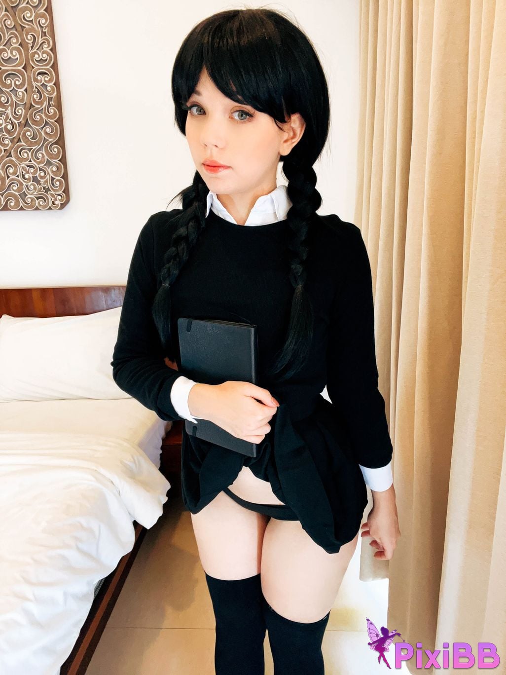 Caticornplay Wednesday Addams PixiBB.COM 2