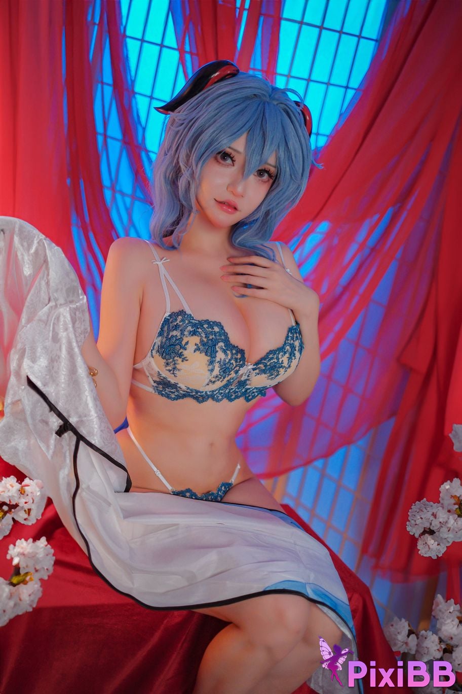 Potato Godzilla Ganyu Qipao PixiBB.COM 14