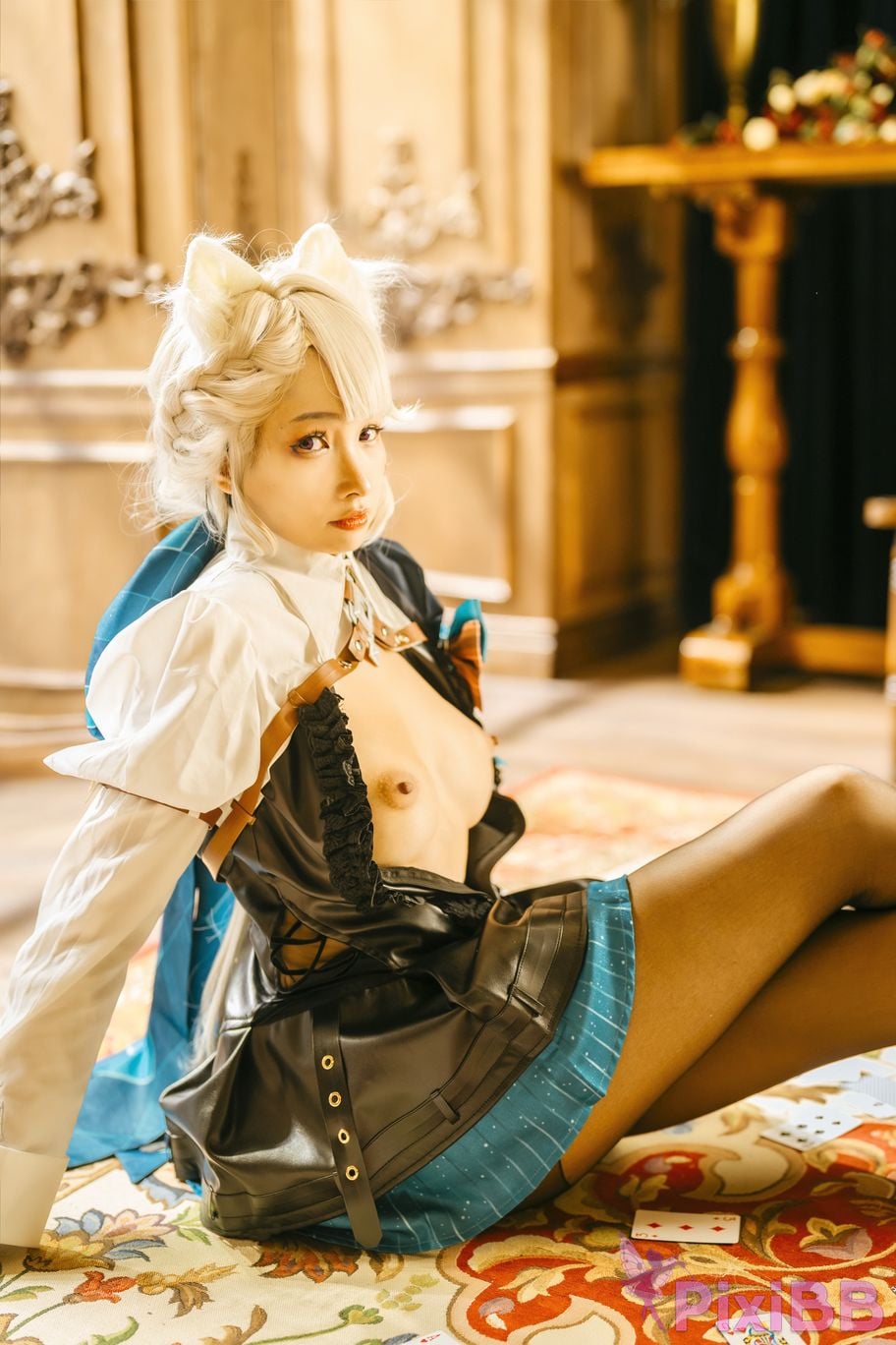 Cosplay Momo Genshin Lynettes Porn Magic Indoor PixiBB.COM 011