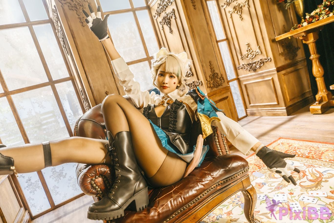 Cosplay Momo Genshin Lynettes Porn Magic Indoor PixiBB.COM 018
