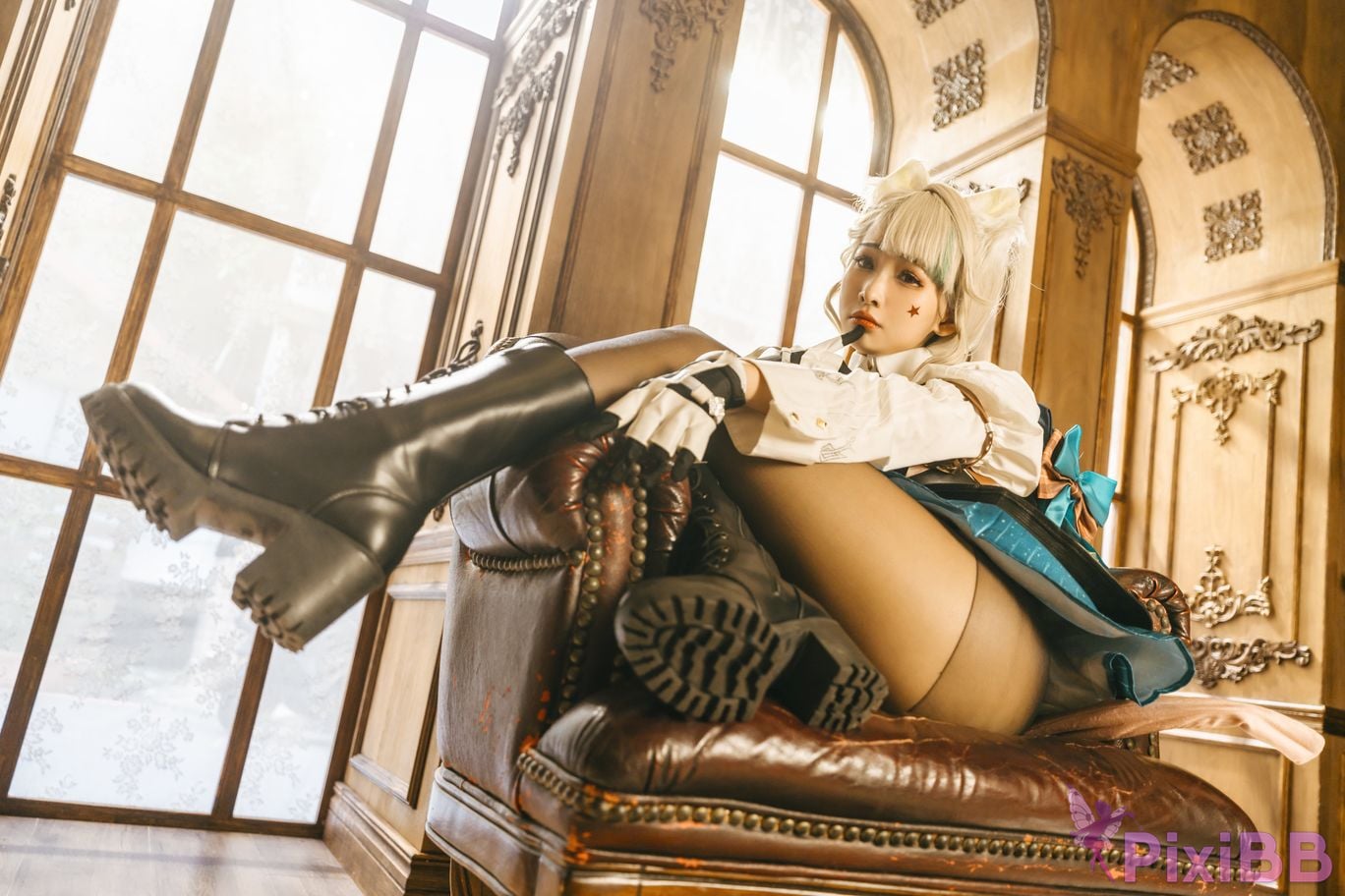 Cosplay Momo Genshin Lynettes Porn Magic Indoor PixiBB.COM 019