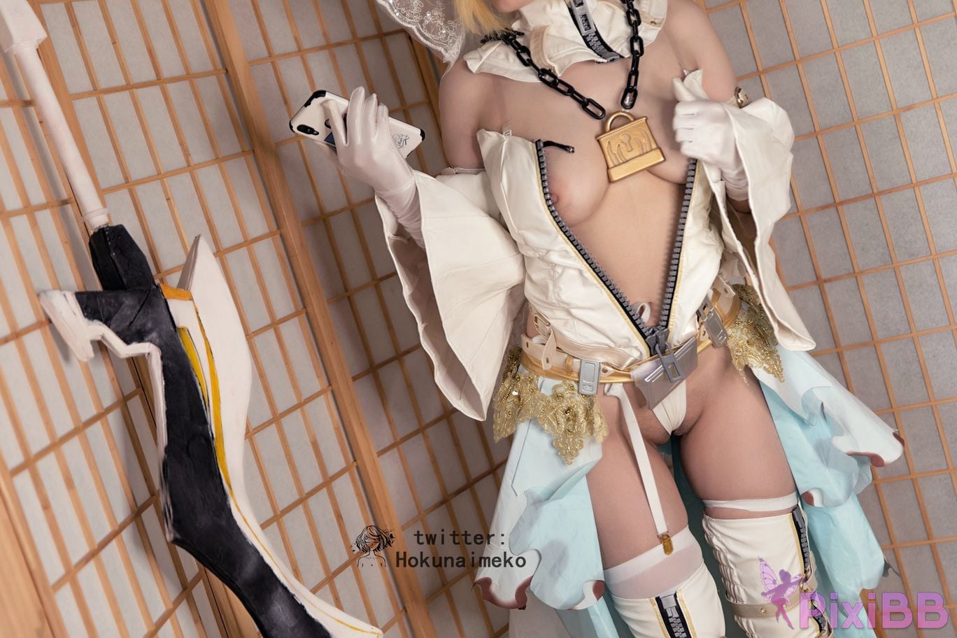 Coser Hokunaimeko Nero Bride Selfie Collection PixiBB.COM 003
