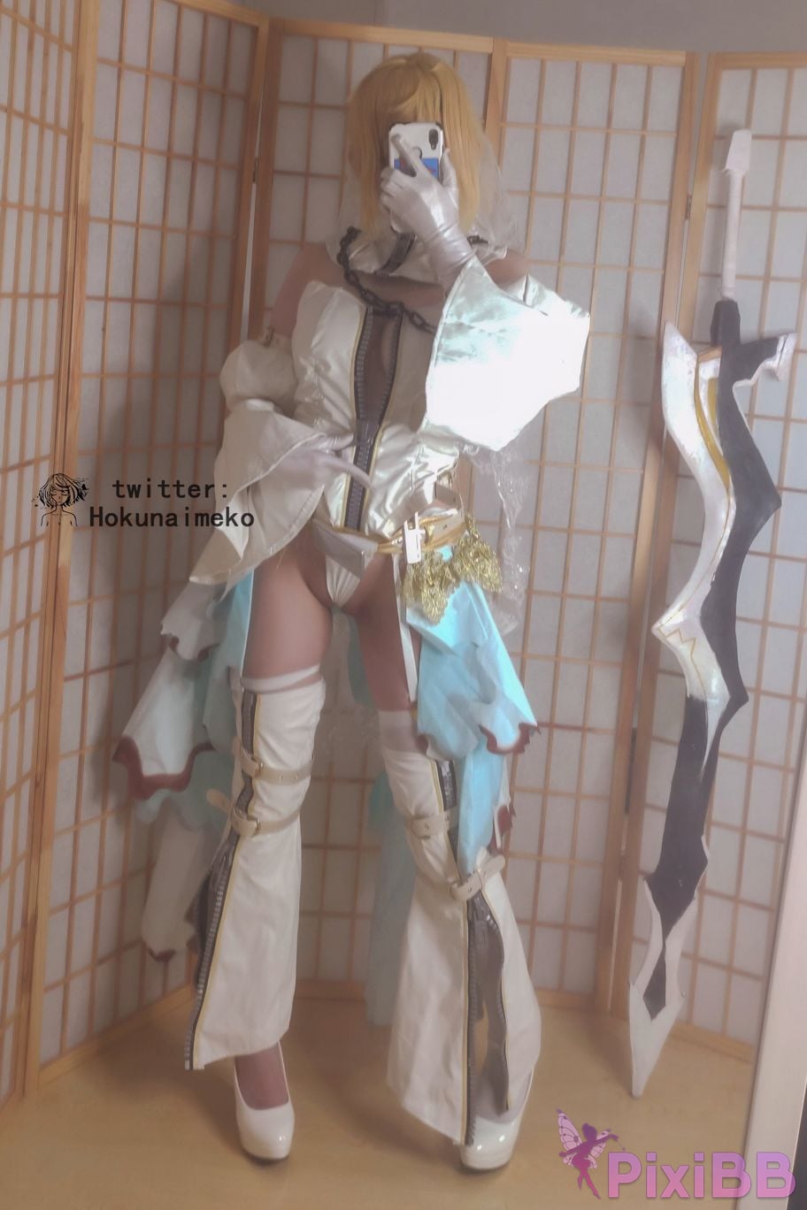 Coser Hokunaimeko Nero Bride Selfie Collection PixiBB.COM 061