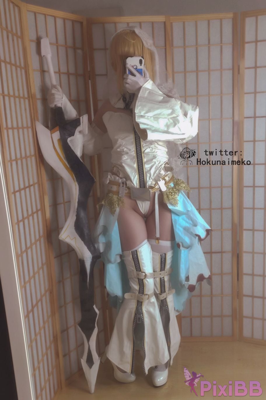 Coser Hokunaimeko Nero Bride Selfie Collection PixiBB.COM 063