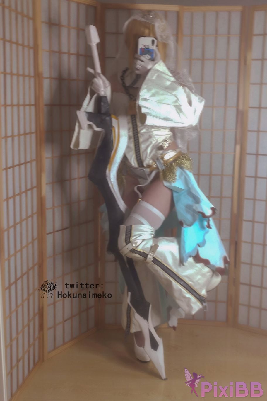 Coser Hokunaimeko Nero Bride Selfie Collection PixiBB.COM 065