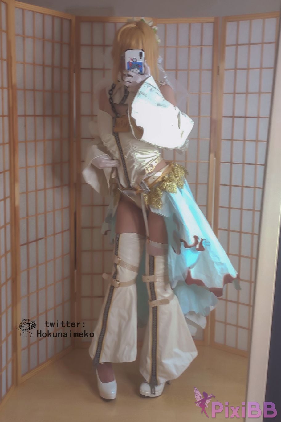 Coser Hokunaimeko Nero Bride Selfie Collection PixiBB.COM 069