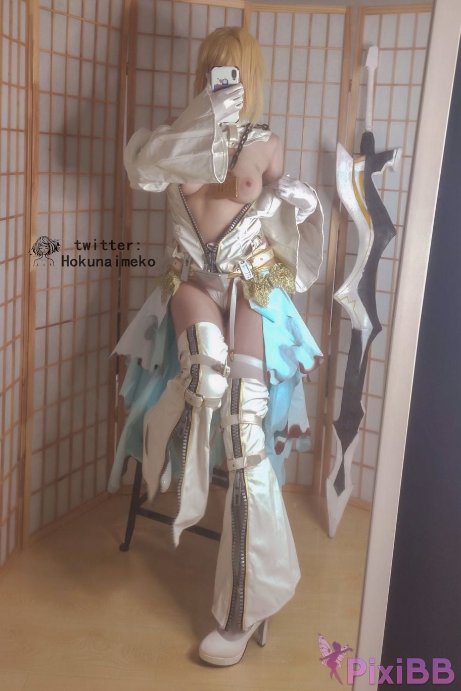 Coser Hokunaimeko Nero Bride Selfie Collection PixiBB.COM 073