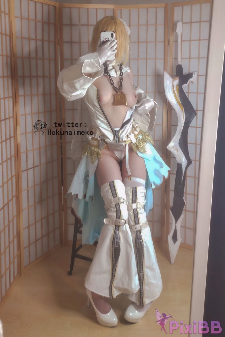 Coser Hokunaimeko Nero Bride Selfie Collection PixiBB.COM 075