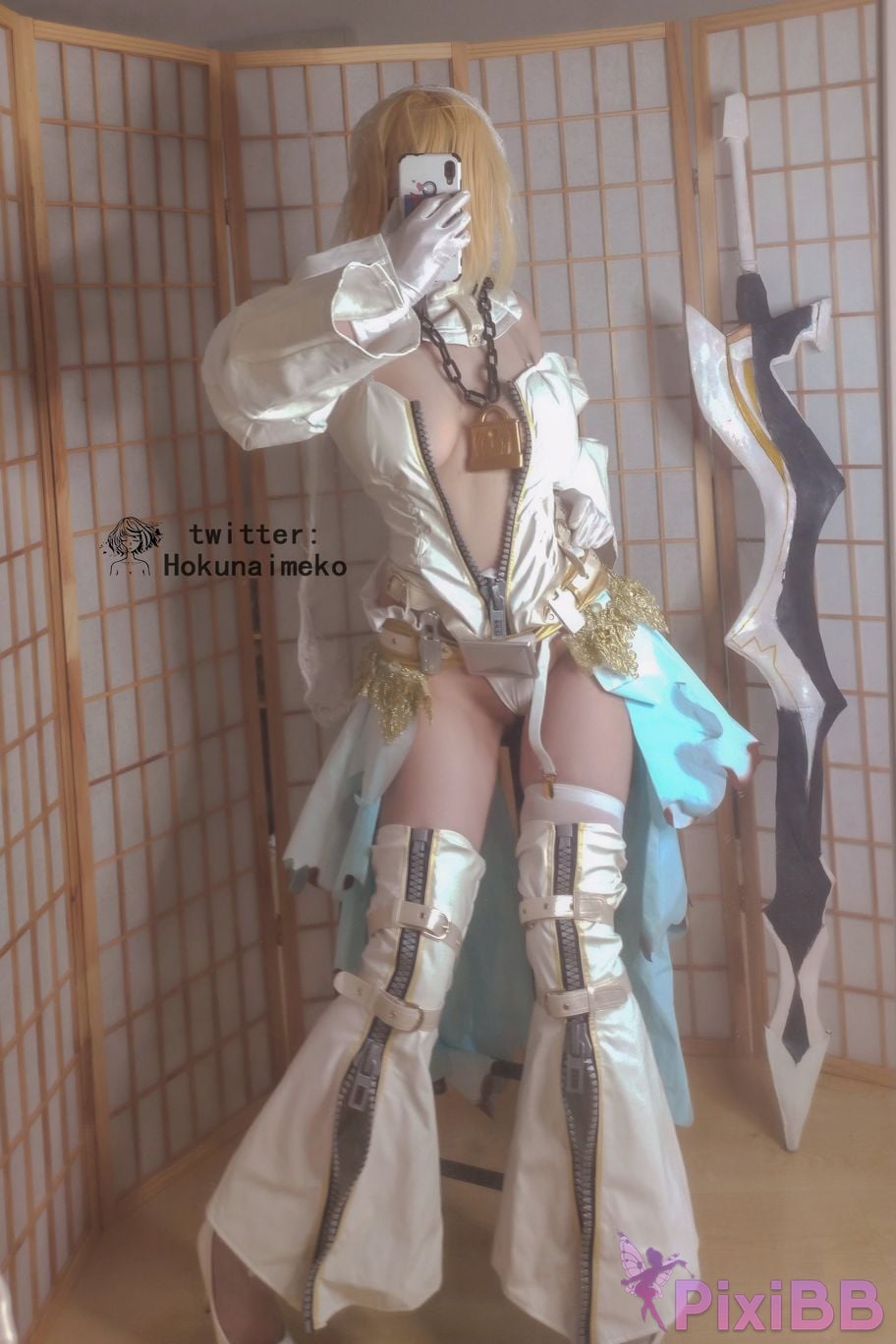 Coser Hokunaimeko Nero Bride Selfie Collection PixiBB.COM 076