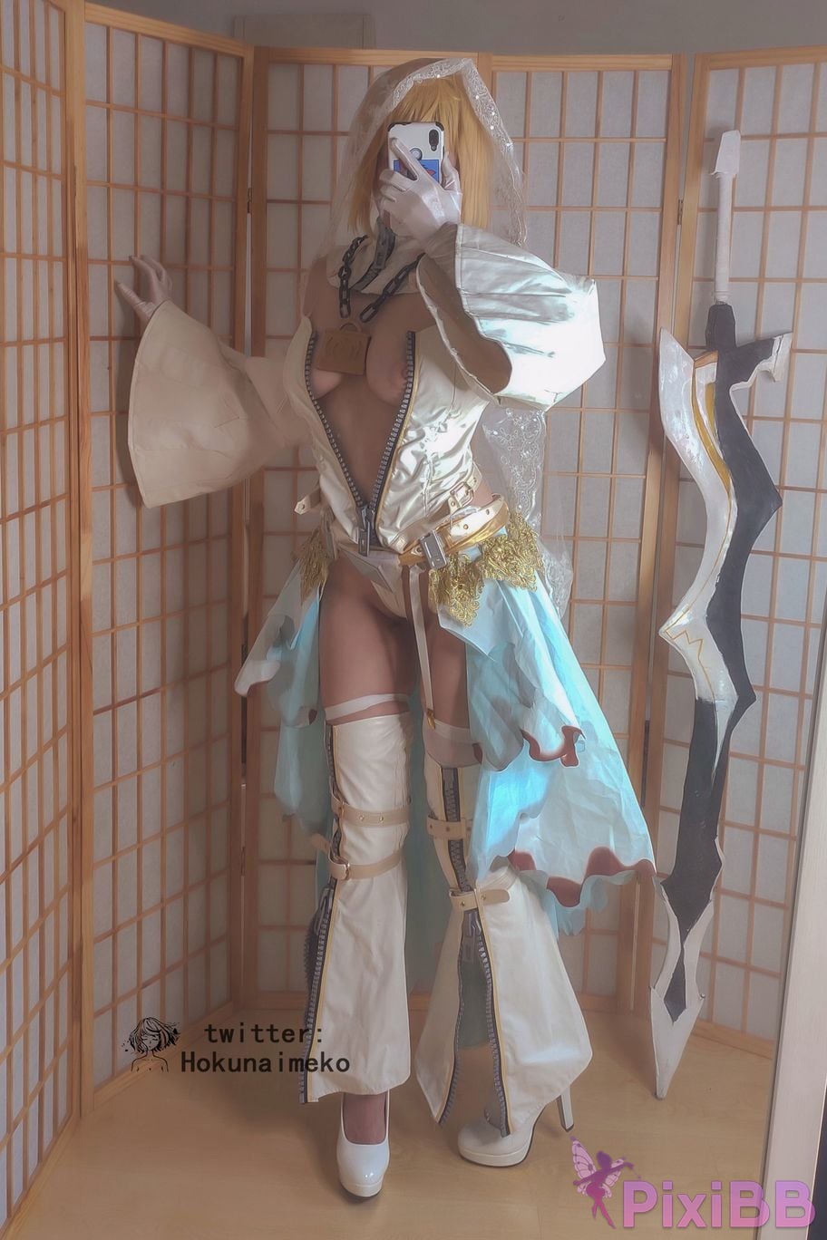 Coser Hokunaimeko Nero Bride Selfie Collection PixiBB.COM 077