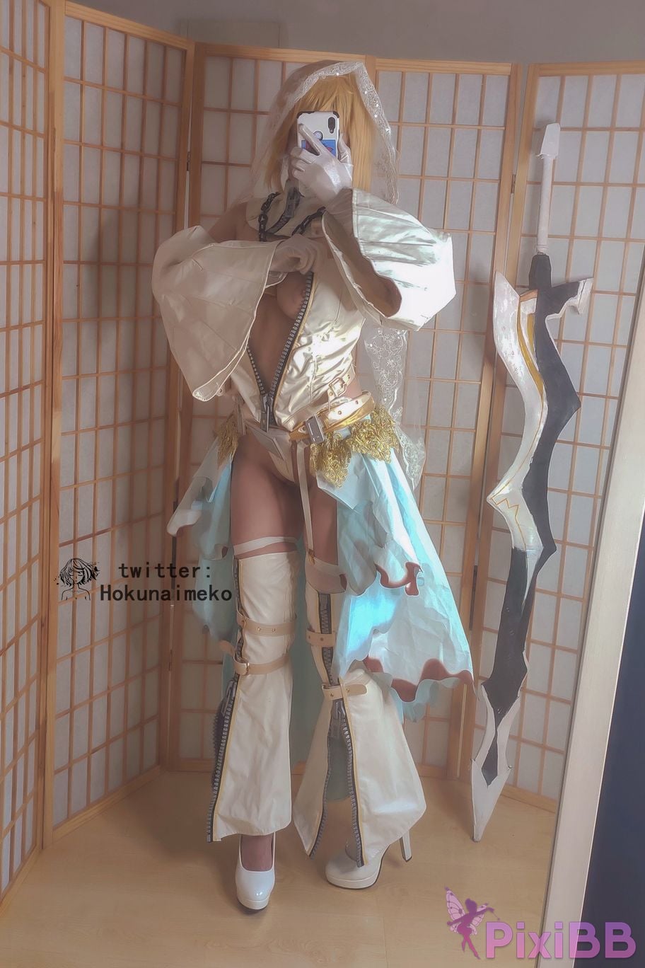 Coser Hokunaimeko Nero Bride Selfie Collection PixiBB.COM 079