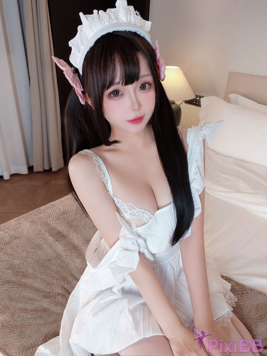 Cosplayer Hinajiao trainee maid PixiBB.COM 164