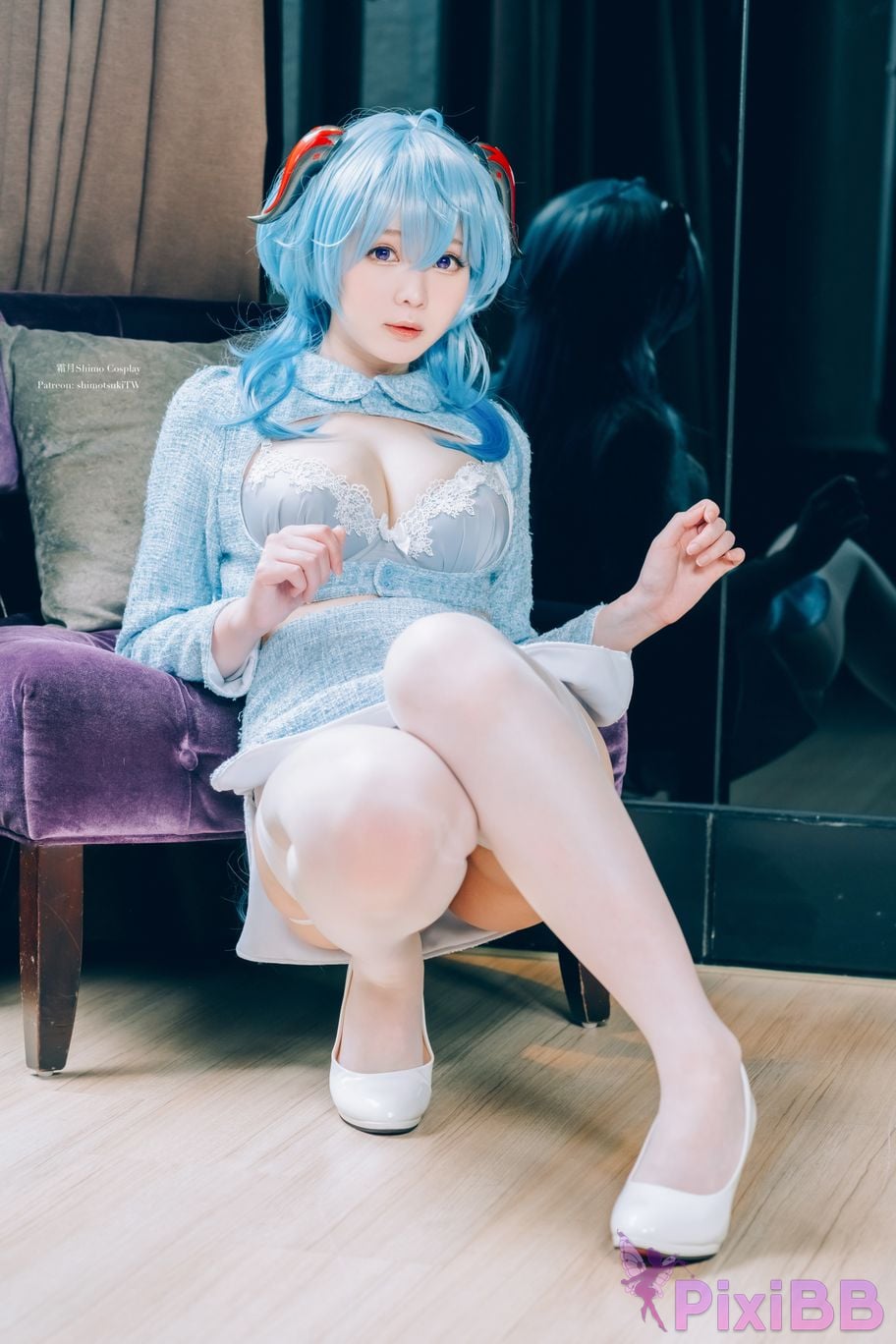 Cosplayer Shimotsuki shimo Ganyu lingerie PixiBB.COM 006