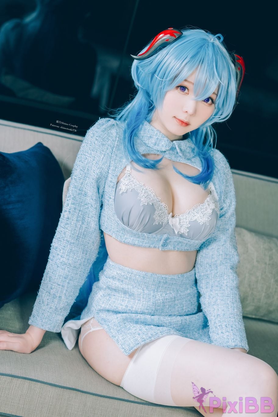 Cosplayer Shimotsuki shimo Ganyu lingerie PixiBB.COM 008