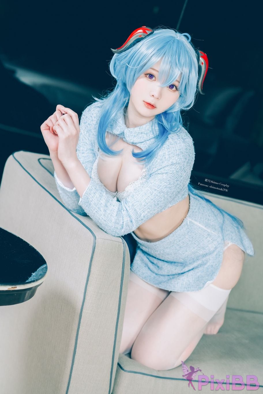Cosplayer Shimotsuki shimo Ganyu lingerie PixiBB.COM 011