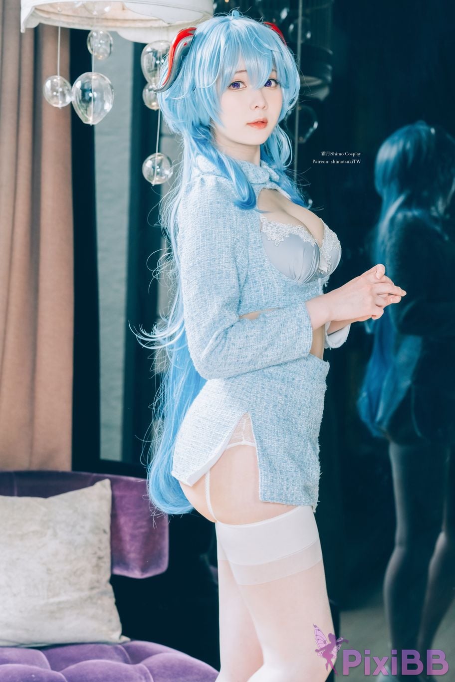 Cosplayer Shimotsuki shimo Ganyu lingerie PixiBB.COM 013