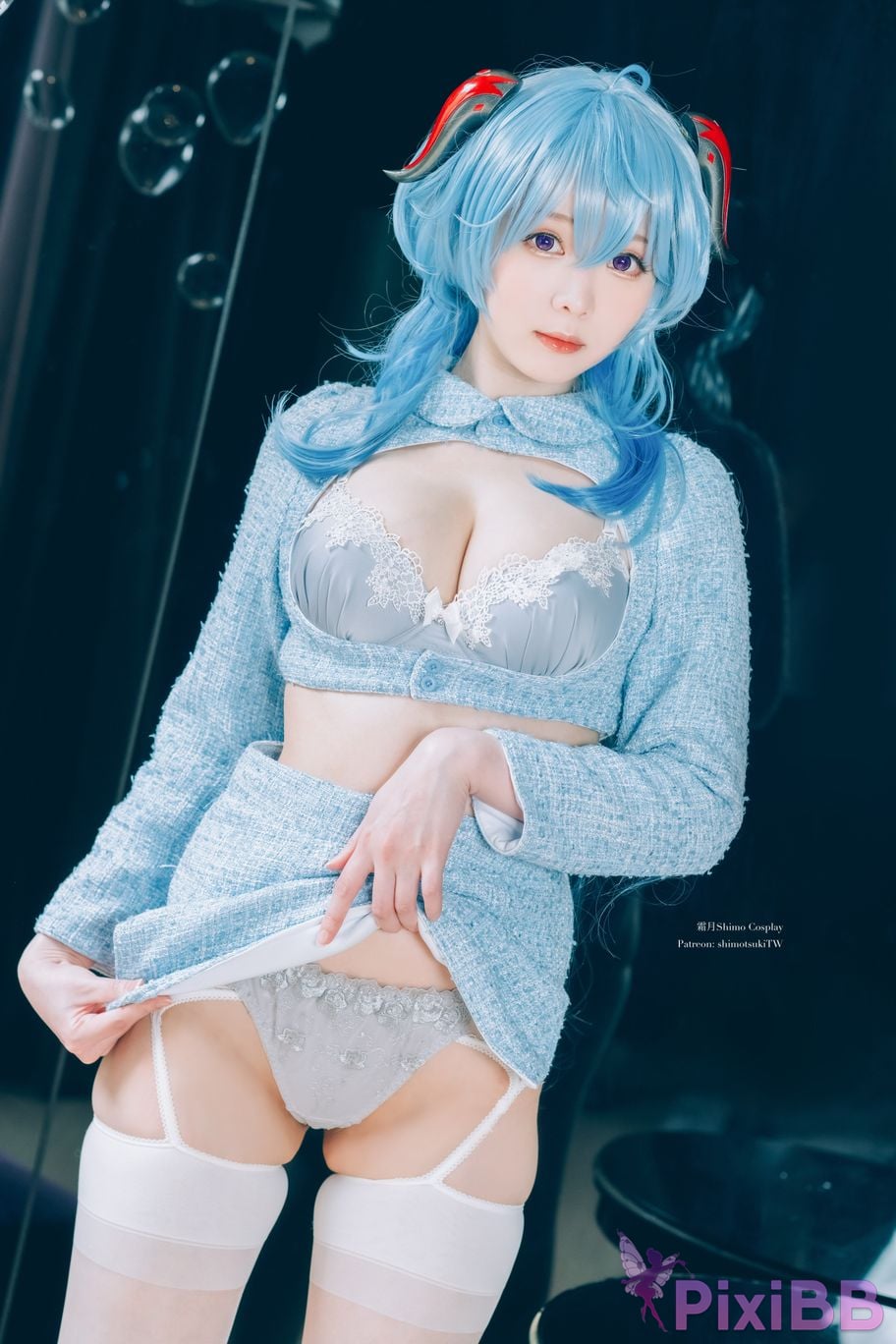 Cosplayer Shimotsuki shimo Ganyu lingerie PixiBB.COM 015